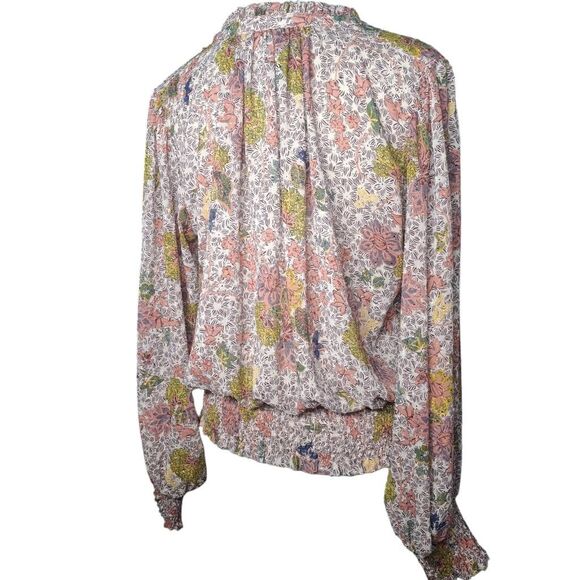 Joie “Mintee G” Peasant Blouse – Warm Terracotta Floral – Women’s Large (NWT Con - Picture 3 of 7